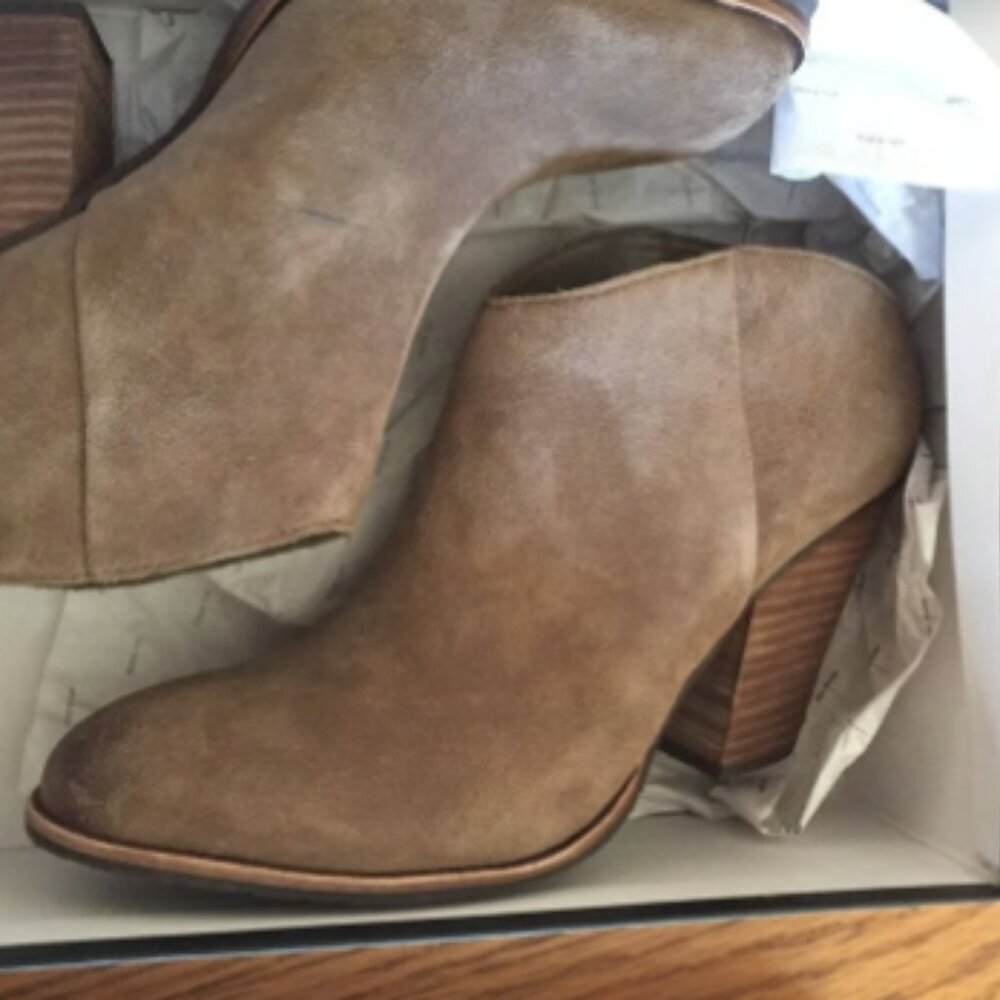 Booties by Dolce Vita Almond silky Cow suede. Size: 7.5